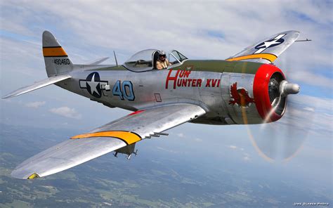 P-47 Thunderbolt in flight