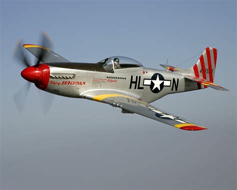 P-51 Mustang Engaging Enemy Aircraft