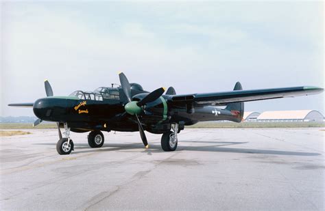 P-61 Black Widow taking off