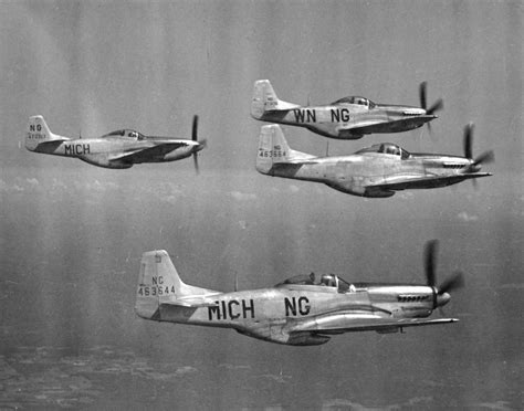 P-51 Mustangs in formation