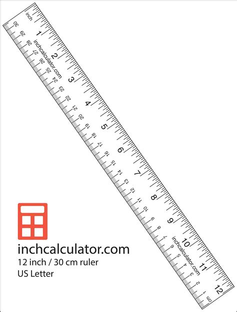 PD Chart Template Inch Scale Sample