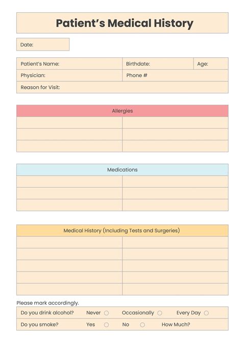 PD Chart Template Sample