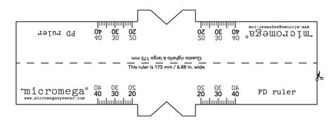 PD Measurement Template with Guidelines