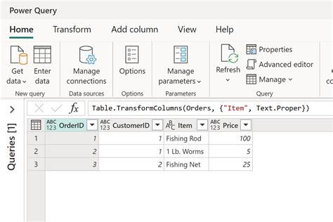 Using Power Query