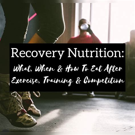 PRT Nutrition and Recovery