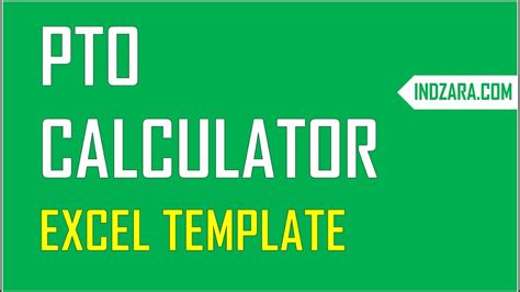 PTO calculator Excel template example