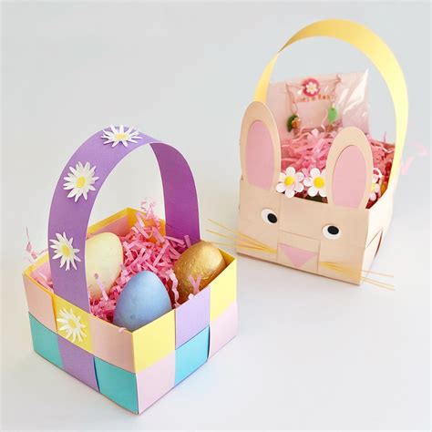 Paper Easter Basket Decorating