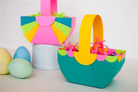 Paper Easter Basket Making