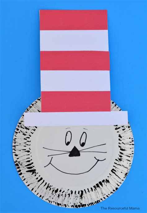 Paper Plate Dr. Seuss Hat