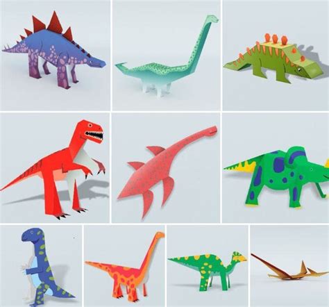 Papercraft 3d Dinosaurs Paper Mache Image 1