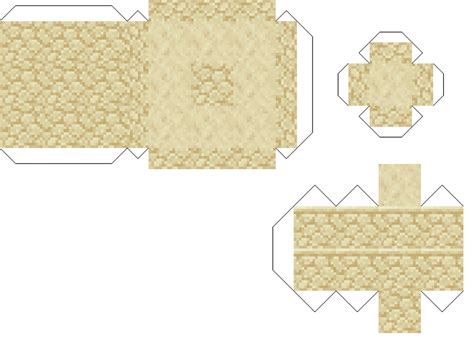 Papercraft Blocks Desert