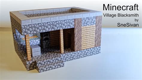 Papercraft Blocks Village