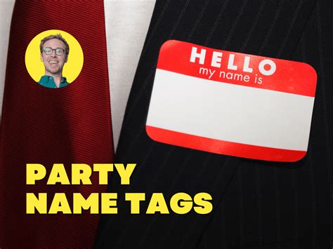 Party Name Tag