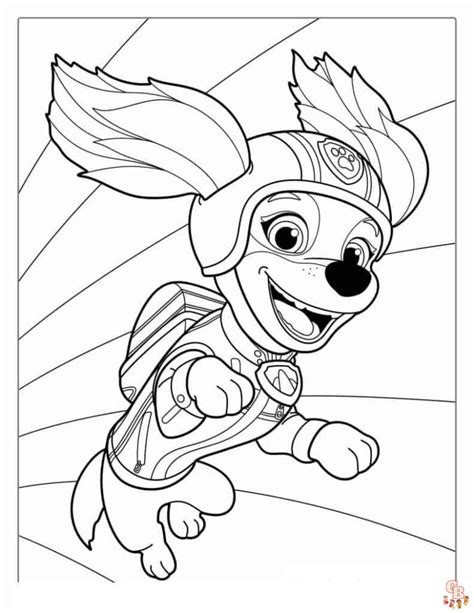 Paw Patrol Liberty Coloring Page