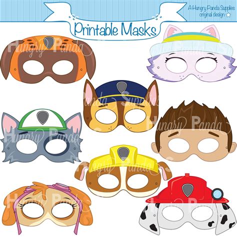 Paw Patrol Mask Printable Template