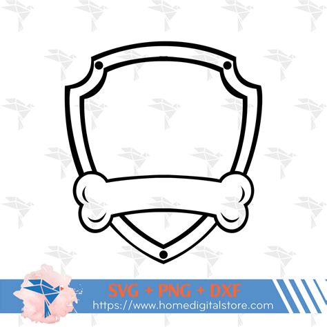 Paw Patrol Shield Template Printable Design Image 1