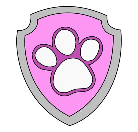 Paw Patrol Shield Template Printable Image 3