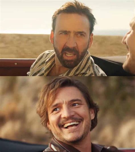 Pedro Pascal Nicolas Cage Meme Template origin