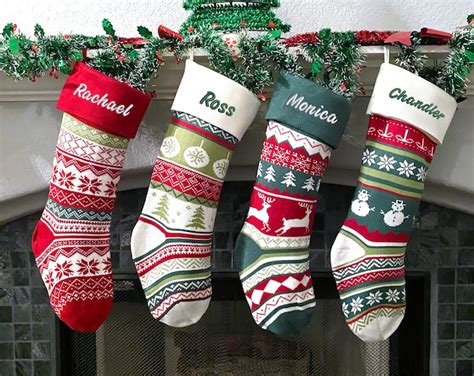 Personalized Christmas Stockings with Initials