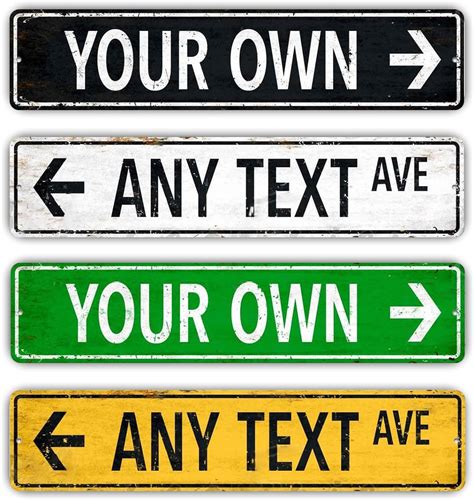 Personalized Street Signs