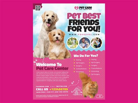 Pet poster template example