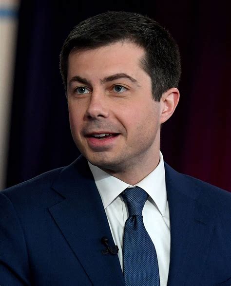 Pete Buttigieg in a studio