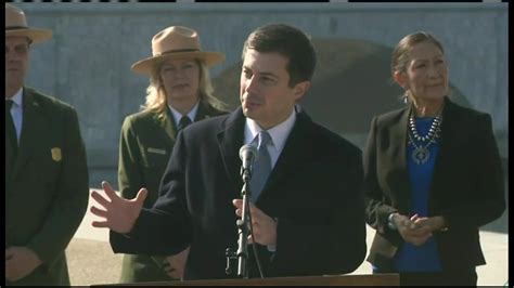 Pete Buttigieg outdoors