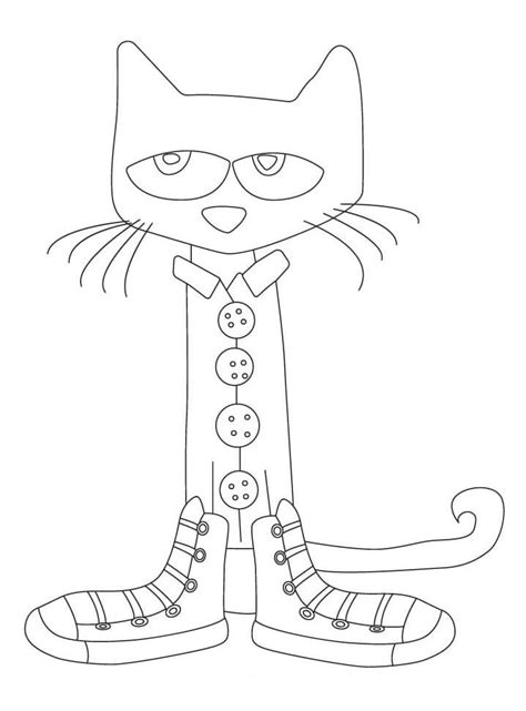 Pete the Cat Coloring Page 6