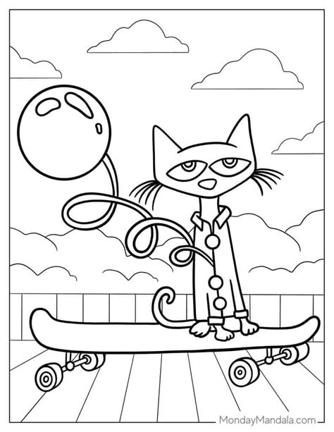 Pete the Cat coloring pages