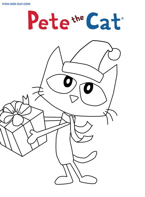 Pete the Cat coloring pages for kids