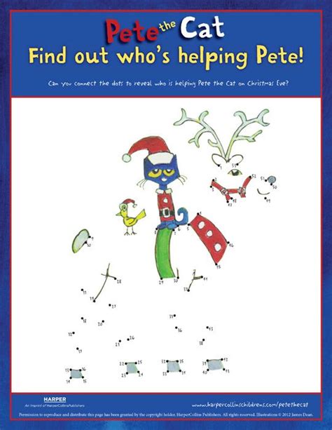 Pete the Cat Connect the Dots