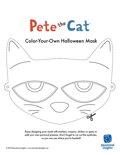 Pete the Cat Face Templates Mix and Match