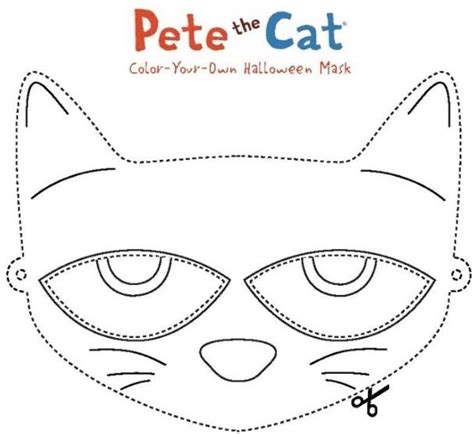 Pete the Cat Face Templates Role-Playing