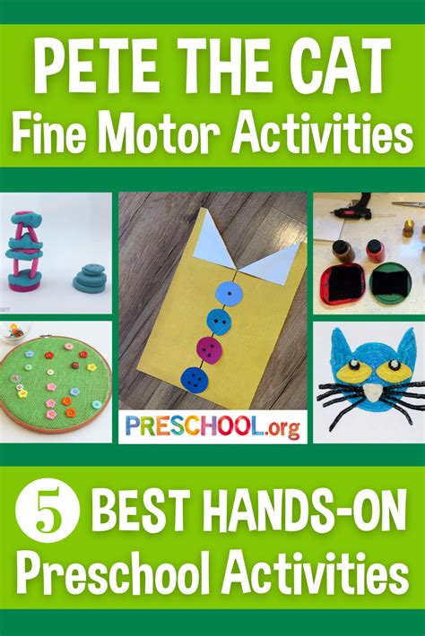 Pete the Cat Fine Motor Skills