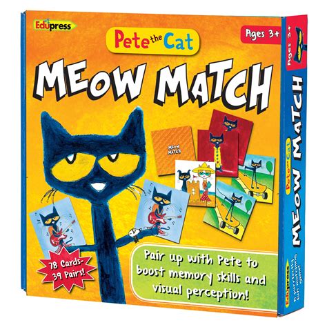 Pete the Cat Matching Games