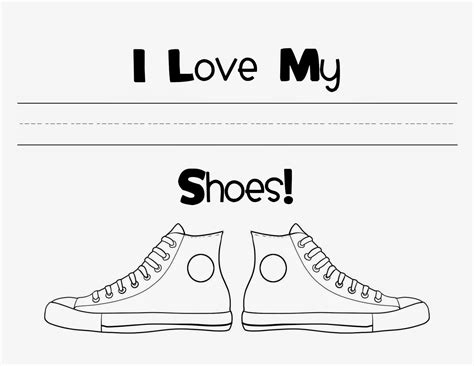 Pete the Cat Printable Shoe Templates Colorful