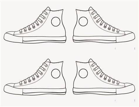 Pete the Cat Printable Shoe Templates Customizable