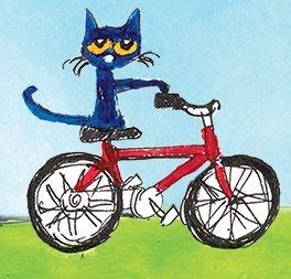 Pete the Cat Riding a Bike