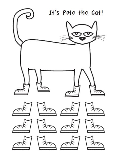 Pete the Cat Worksheet Templates