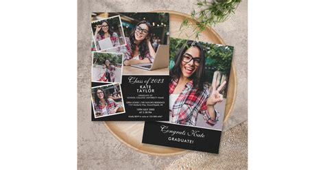 Photo Collage Graduation Invitation