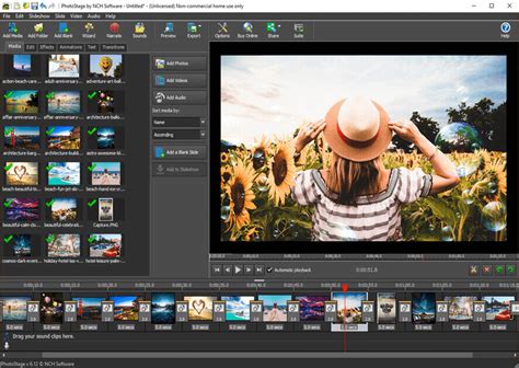 A screenshot of photo slideshow software