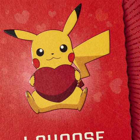 Pikachu Valentine's Day Card