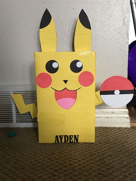 Pikachu Valentine Box Printables