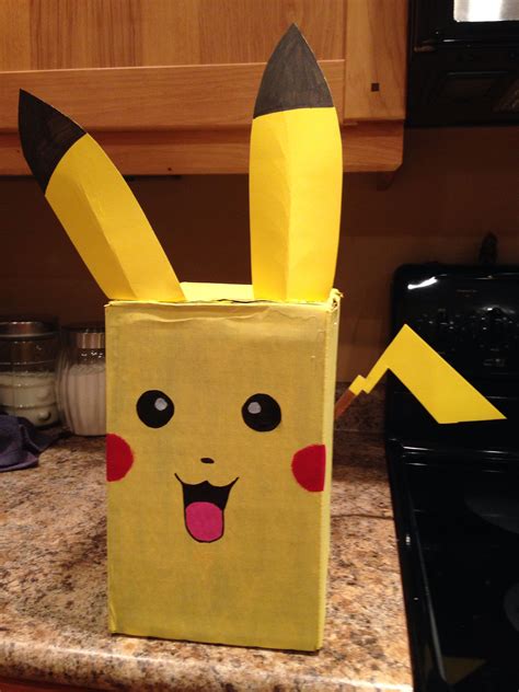 Pikachu Valentine Box Templates Free