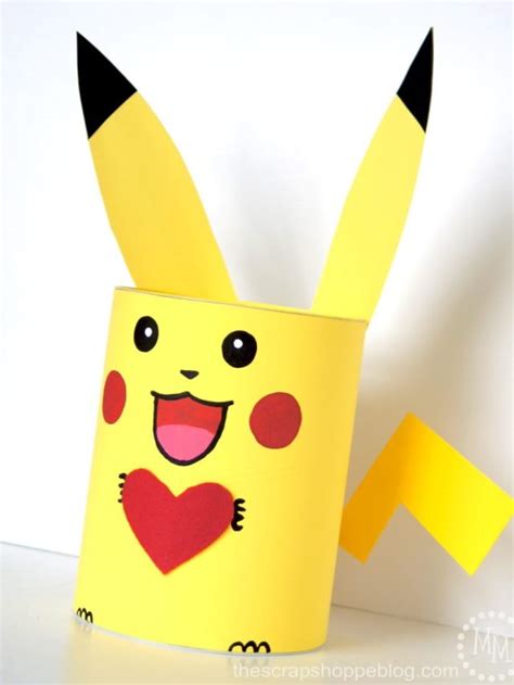 Pikachu Valentine Box Templates for Preschoolers