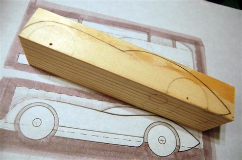 F1 Pinewood Derby Car Template 1