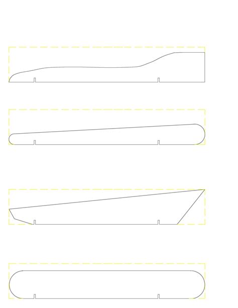 Wedge Pinewood Derby Template