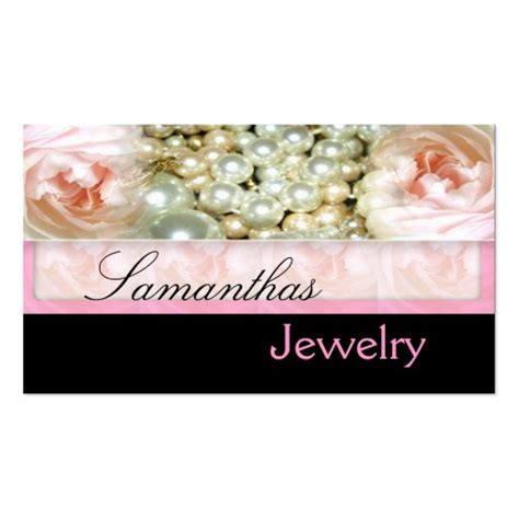 Pink and Pearl Business Cards