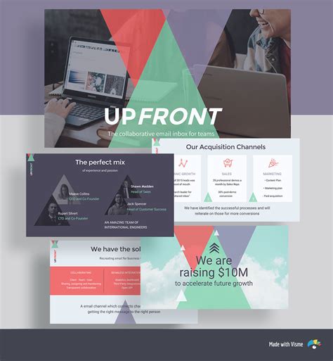 Pitch Deck Design Template by Visme