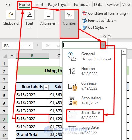 Pivot Table Date Solutions